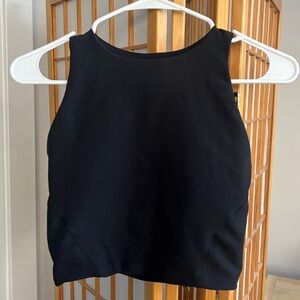 Abercrombie YPB Black Crop Top Sports Bra